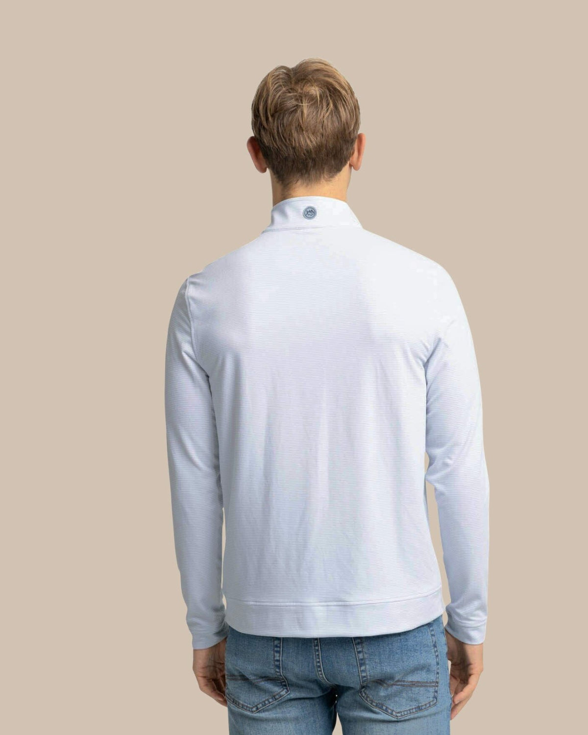Cruiser Micro-Stripe Heather Quarter Zip | Southern Tide Best Price