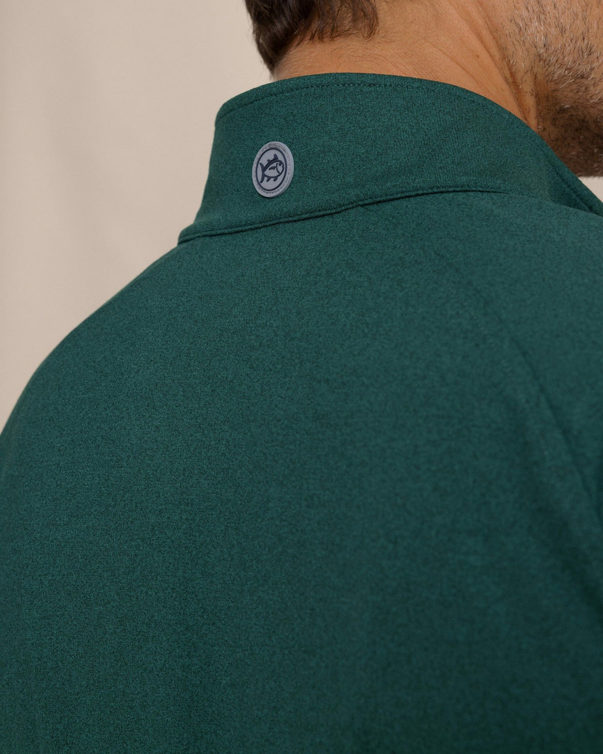 Cruiser Heather Quarter Zip Pullover - Green | Southern Tide Smart Buy