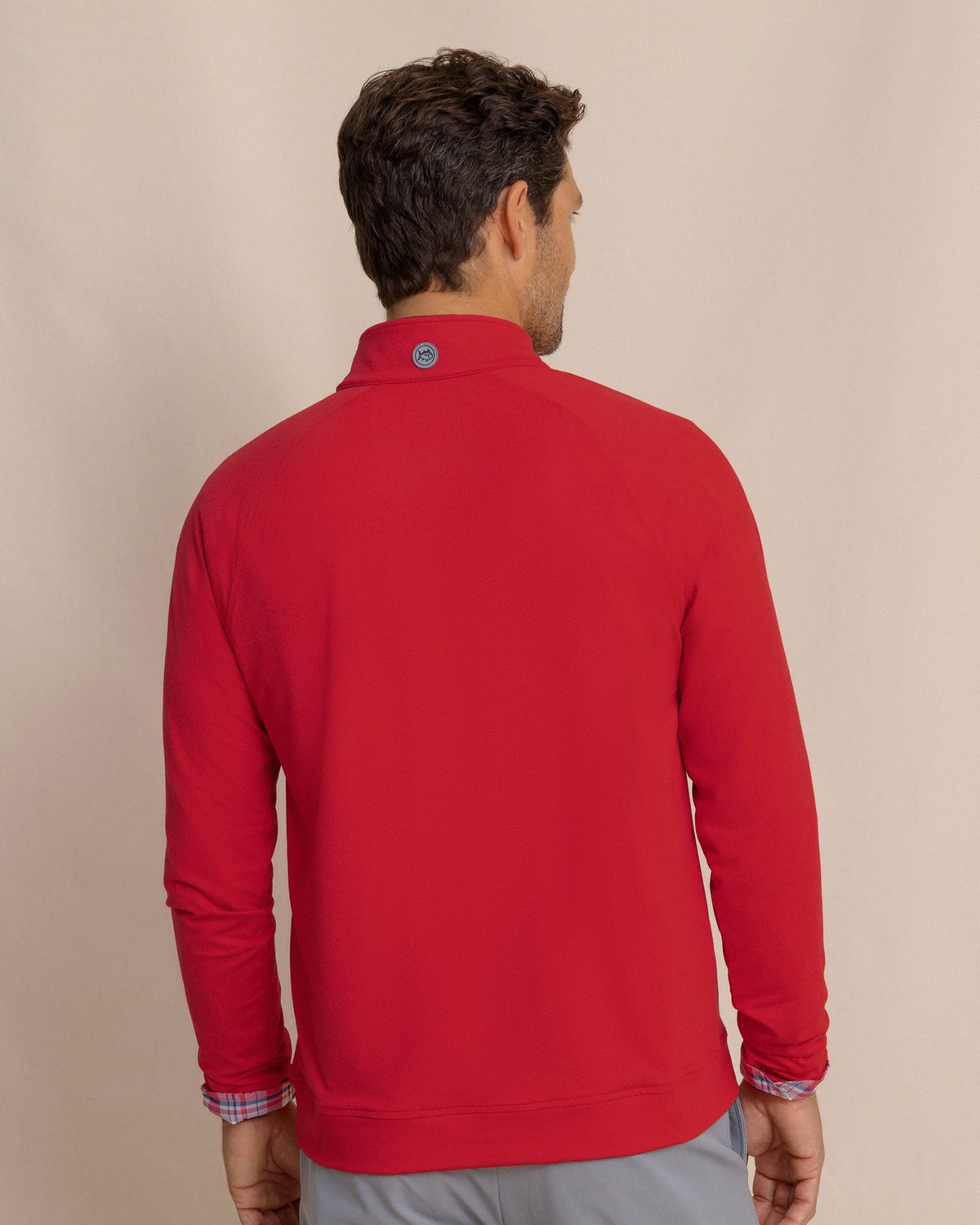 Cruiser Heather Quarter Zip Pullover - Crab Red | Southern Tide Best Price
