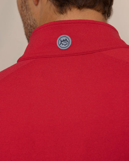 Cruiser Heather Quarter Zip Pullover - Crab Red | Southern Tide Best Price