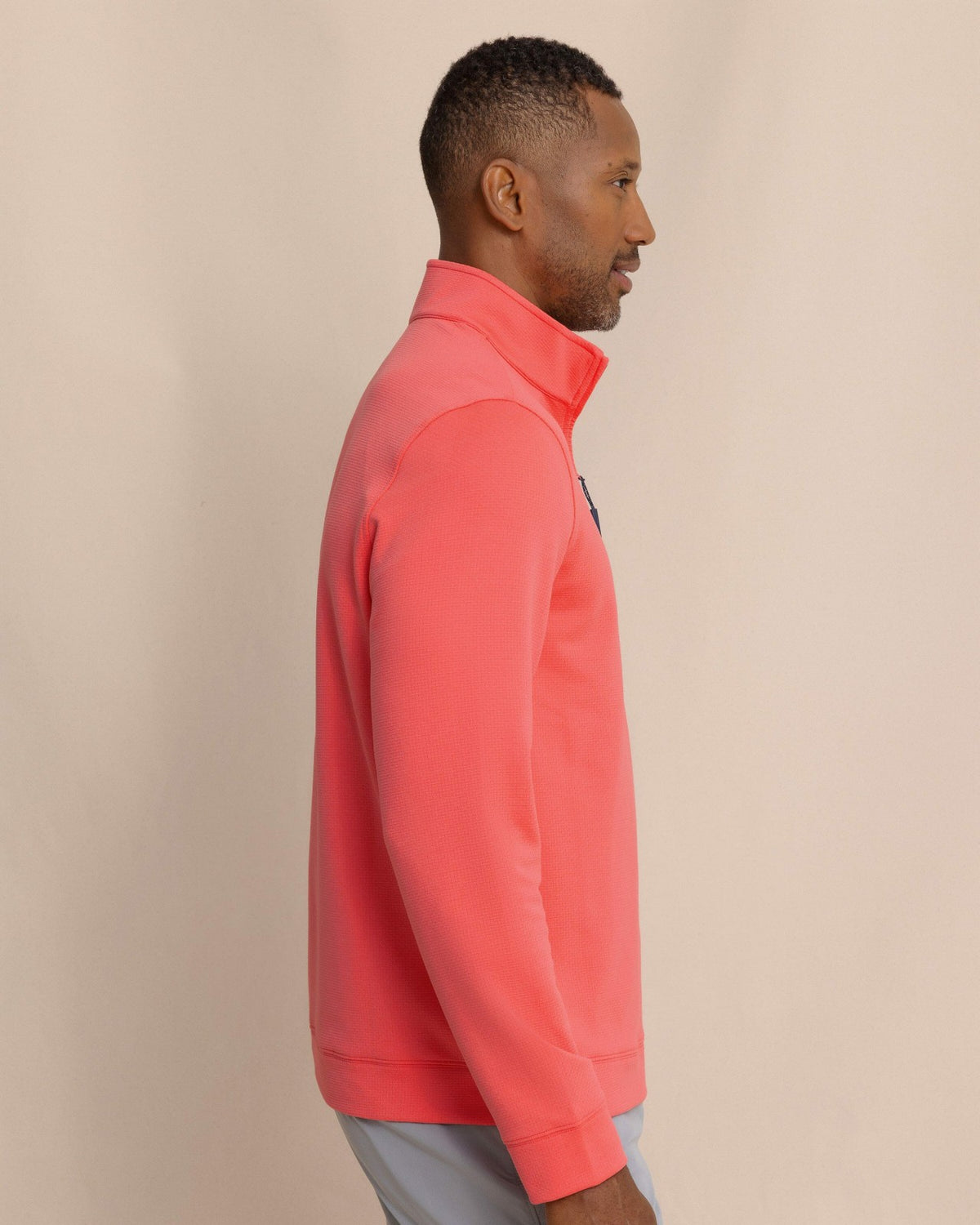 Schooner Quarter Zip - Sunkist Coral | Southern Tide Signature