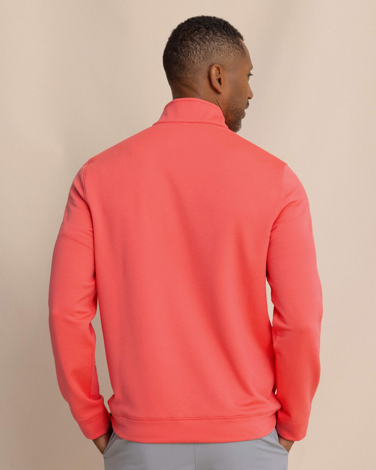 Schooner Quarter Zip - Sunkist Coral | Southern Tide Signature