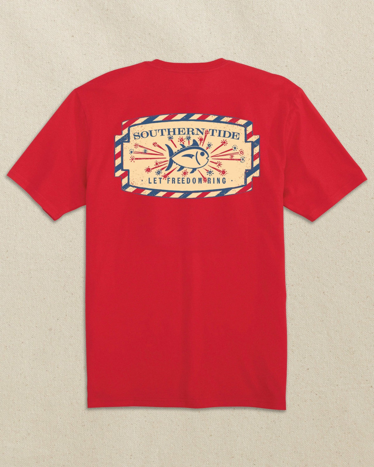Vintage Firecracker Label Short Sleeve T-Shirt | Southern Tide Popular