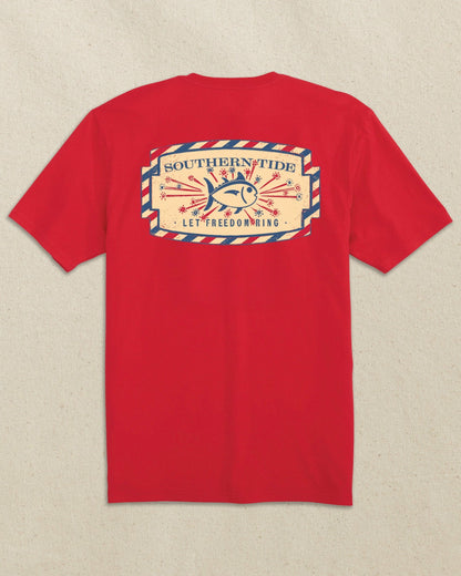 Vintage Firecracker Label Short Sleeve T-Shirt | Southern Tide Popular