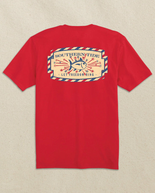 Vintage Firecracker Label Short Sleeve T-Shirt | Southern Tide Popular