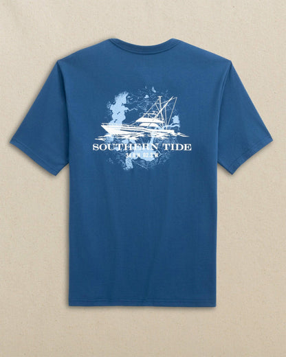 Fishing Boat Coordinates Short Sleeve T-Shirt | Southern Tide Special Offer