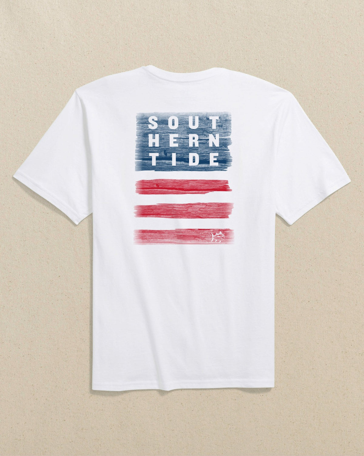 Americana Wooden Flag Short Sleeve T-Shirt | Southern Tide Hot Sale