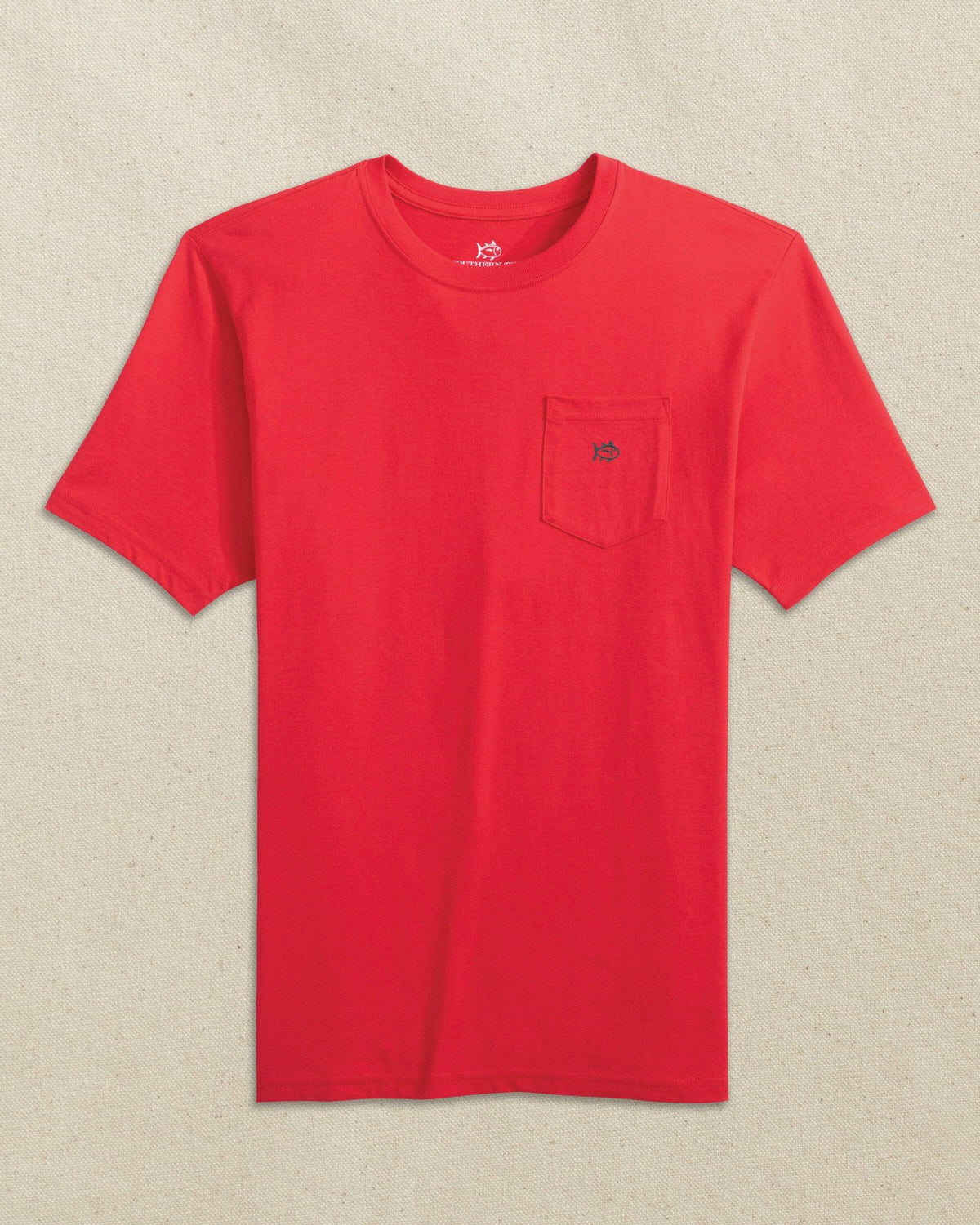 Embroidered Skipjack T-Shirt - Red & Black | Southern Tide Best Seller