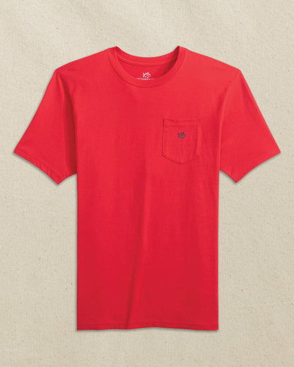 Embroidered Skipjack T-Shirt - Red & Black | Southern Tide Best Seller