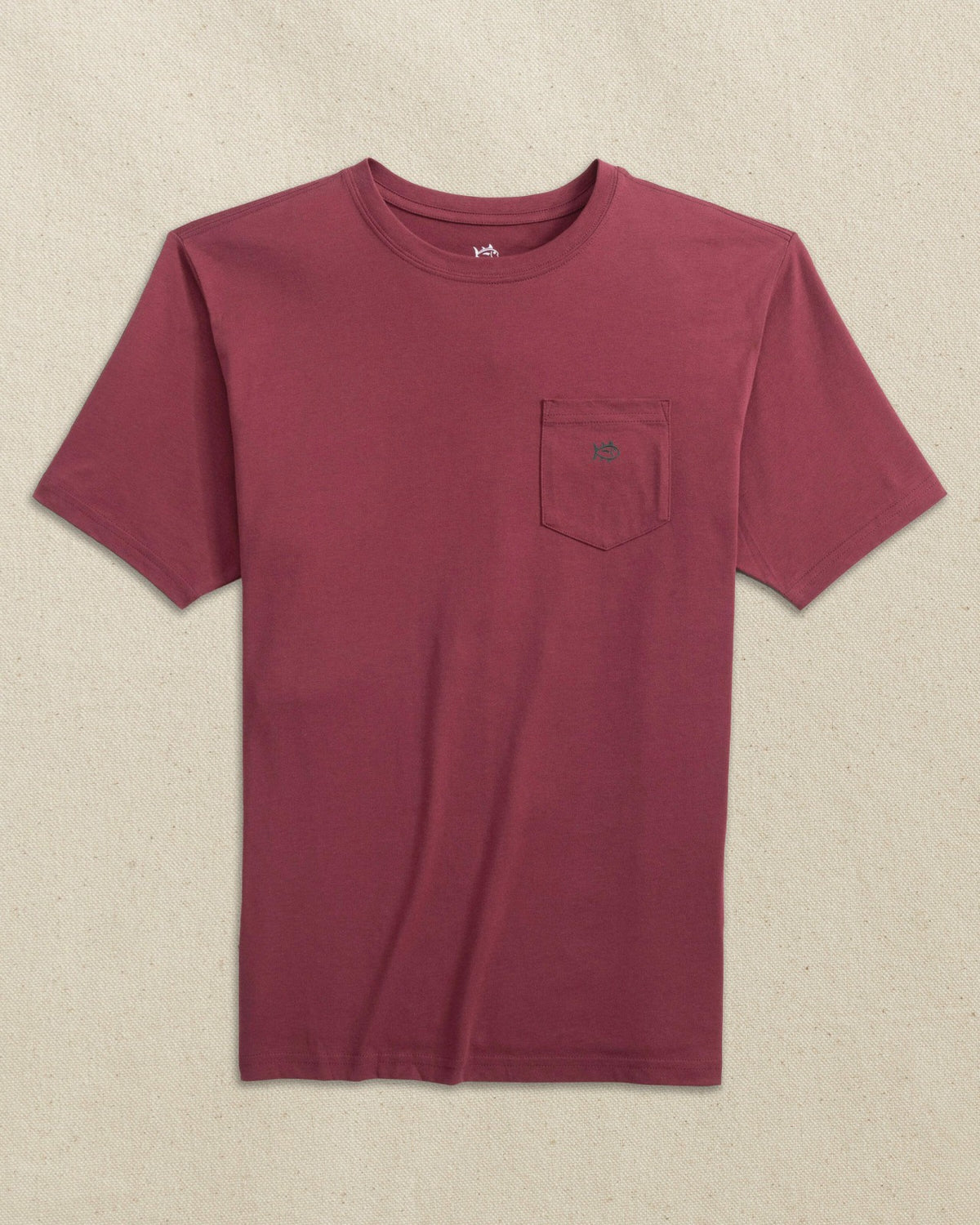Embroidered Skipjack T-Shirt - Chianti & Black | Southern Tide Smart Buy