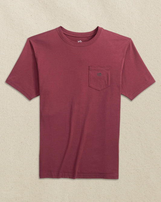 Embroidered Skipjack T-Shirt - Chianti & Black | Southern Tide Smart Buy