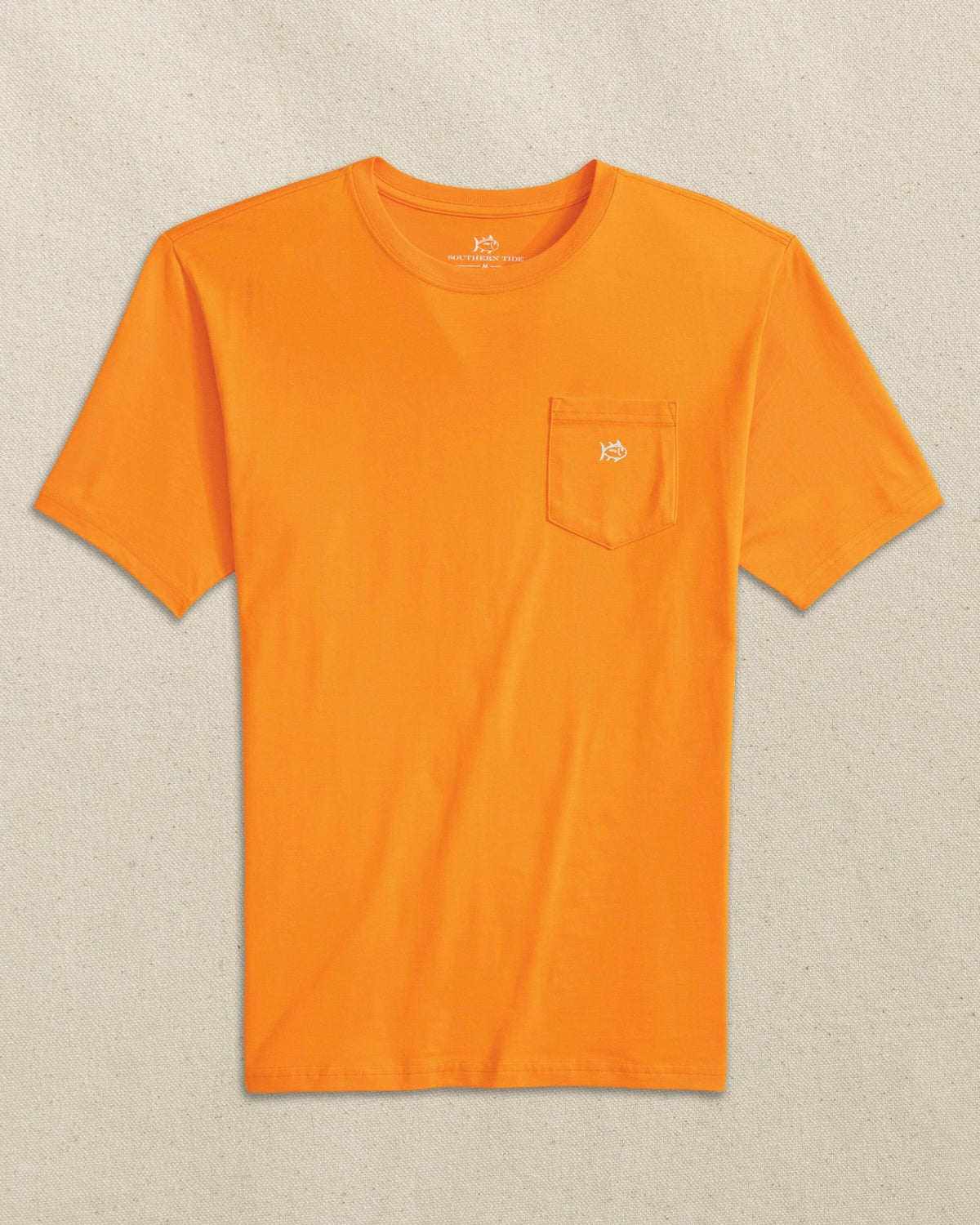 Embroidered Skipjack T-Shirt - Orange & White | Southern Tide Popular