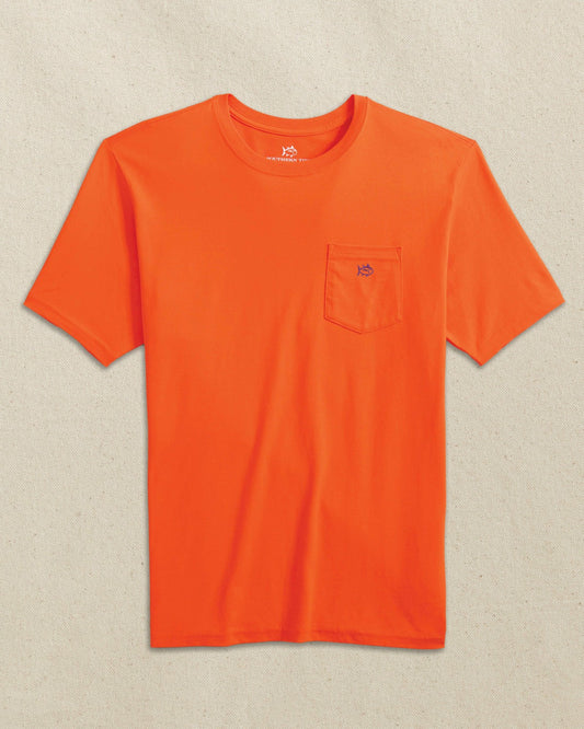 Embroidered Skipjack T-Shirt - Orange & Purple | Southern Tide Great Value
