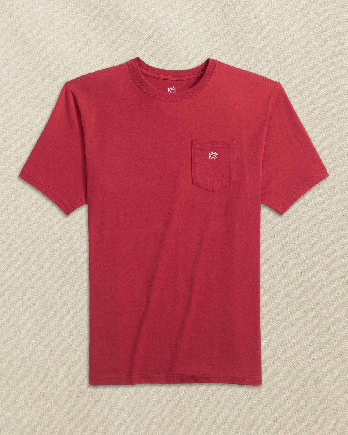 Embroidered Skipjack T-Shirt - Crimson & White | Southern Tide Popular