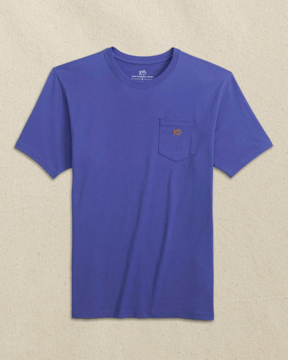 Embroidered Skipjack T-Shirt - Blue & Orange | Southern Tide Featured