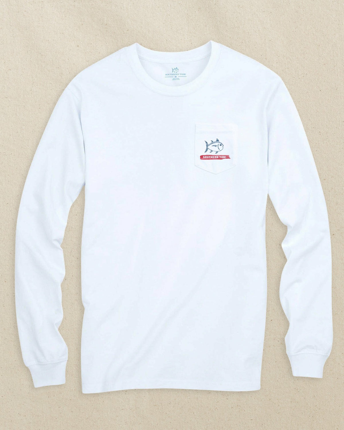 Americana Wooden Flag Long Sleeve T-Shirt | Southern Tide Quality