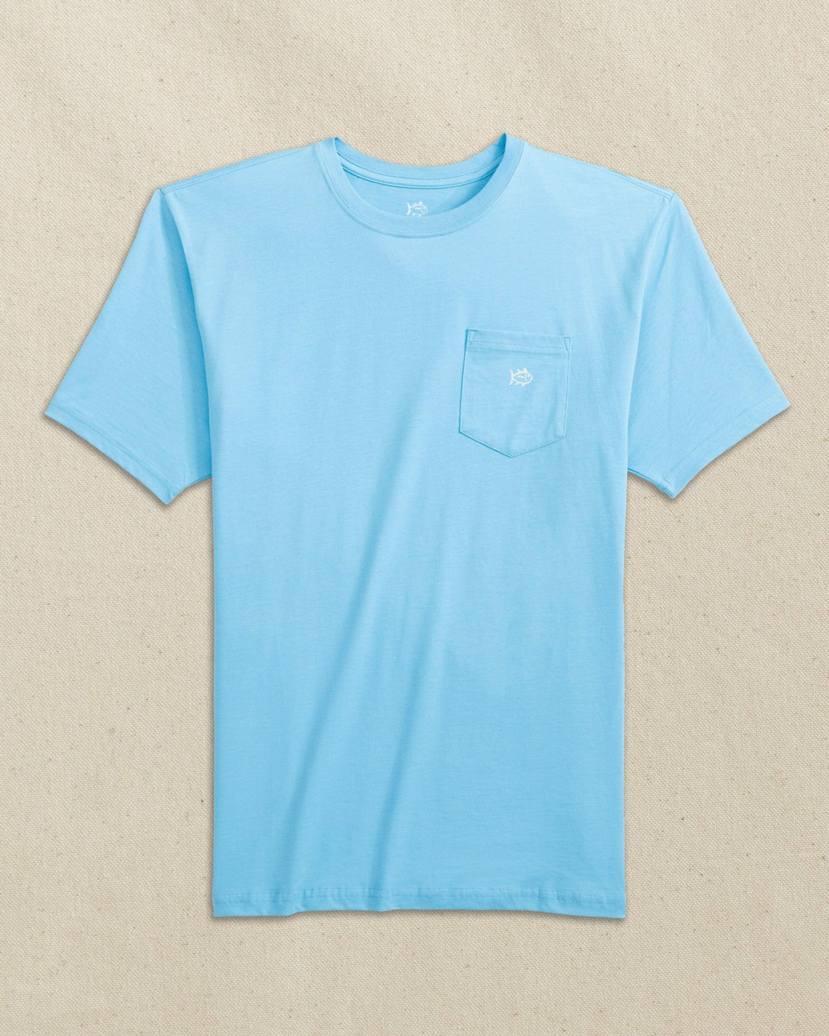 Embroidered Skipjack Tee - Light Blue & White | Southern Tide Latest