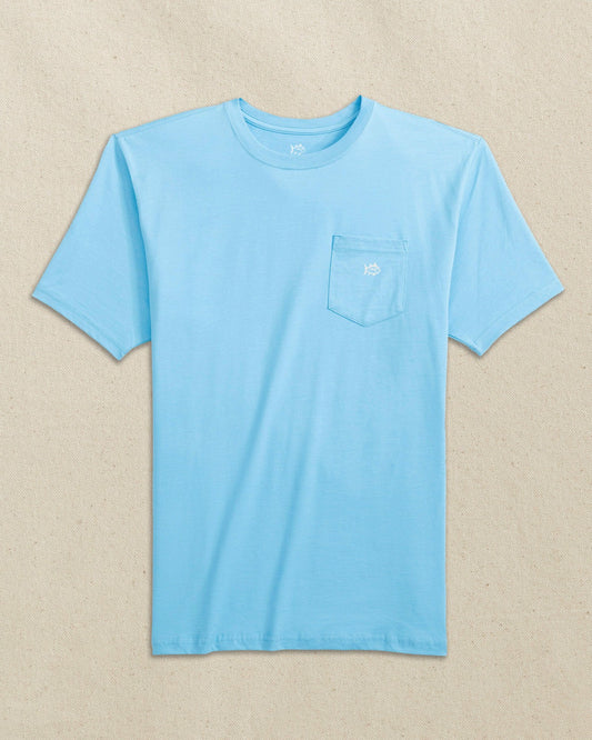 Embroidered Skipjack Tee - Light Blue & White | Southern Tide Latest