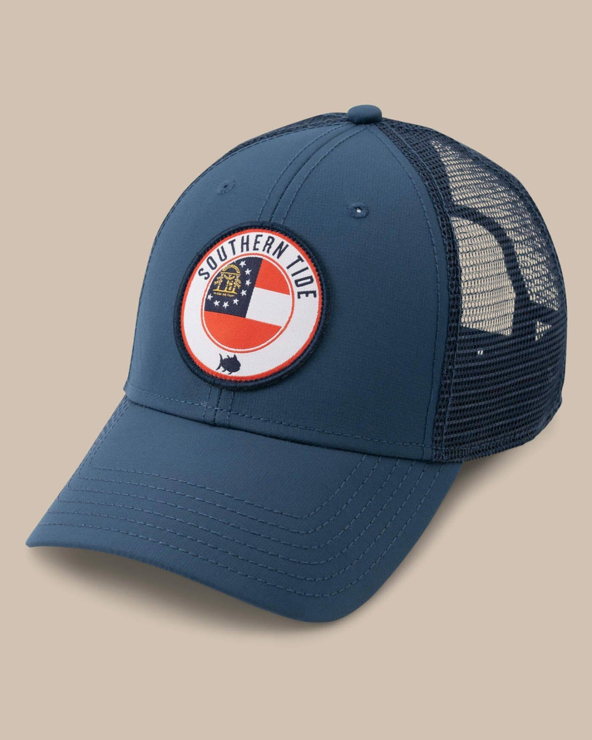 Georgia Patch Performance Trucker Hat | Southern Tide Essential