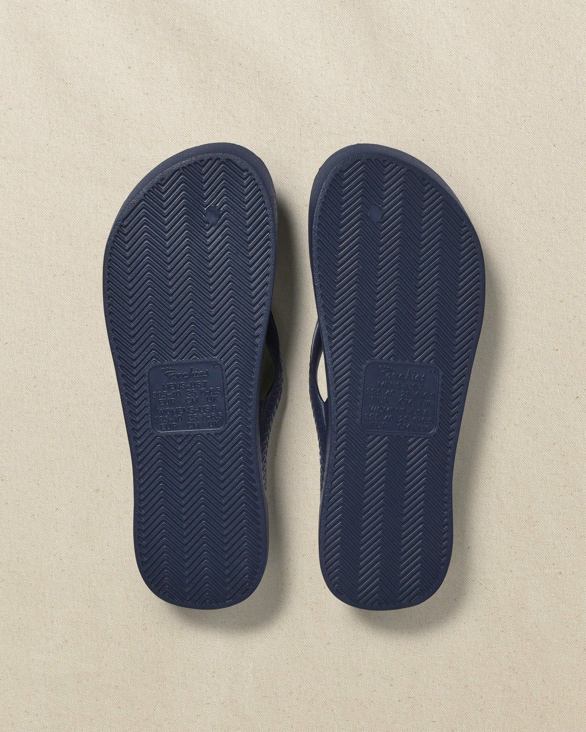 Archies Navy Arch Support Flip Flop | Southern Tide Top Pick