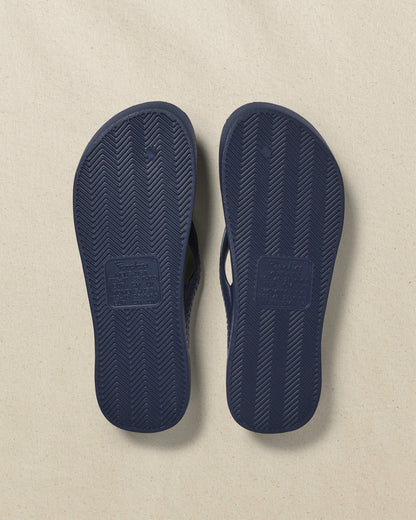Archies Navy Arch Support Flip Flop | Southern Tide Top Pick