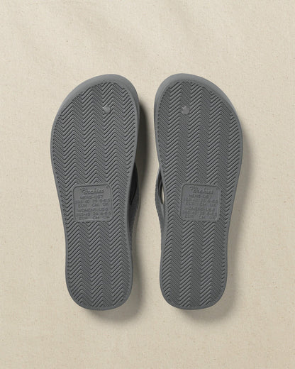 Archies Charcoal Arch Support Flip Flop | Southern Tide Best Seller