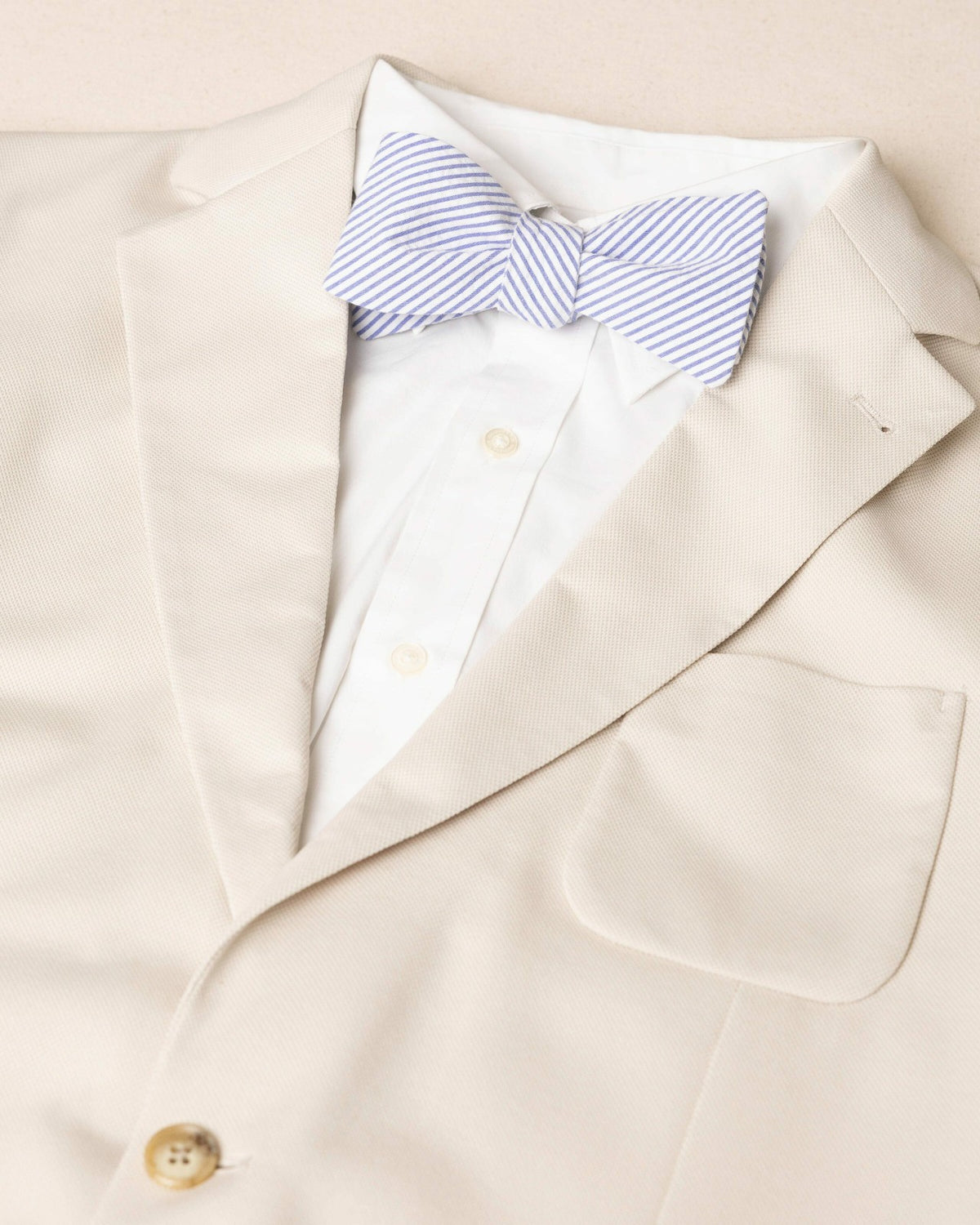 High Cotton Blue and White Seersucker Bow Tie | Southern Tide Featured