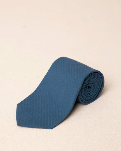 High Cotton Nautical Blue Seersucker Necktie | Southern Tide Quality
