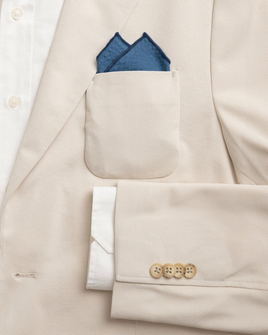 Nautical Blue Seersucker Pocket Square | Southern Tide Popular