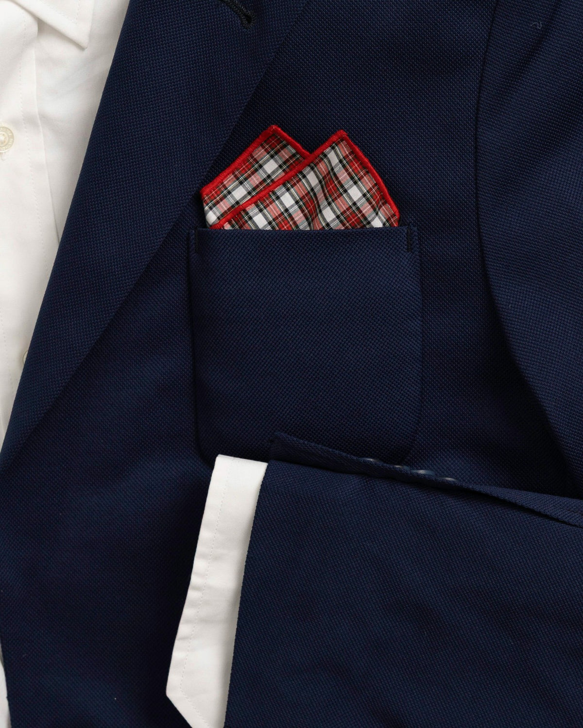 Peppermint Plaid Cotton Pocket Square | Southern Tide Hot Sale