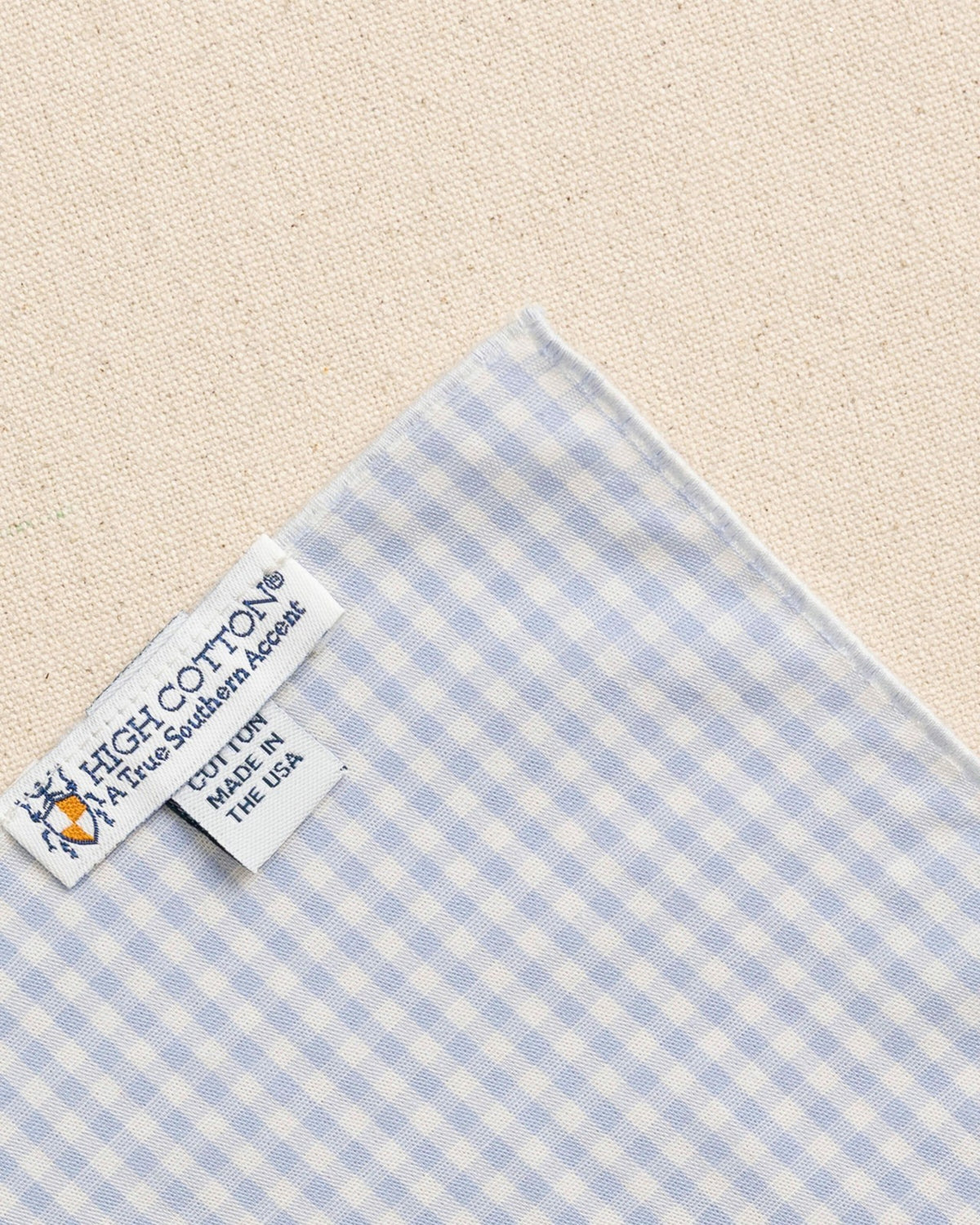 Blue Gingham Pocket Square | Southern Tide Signature
