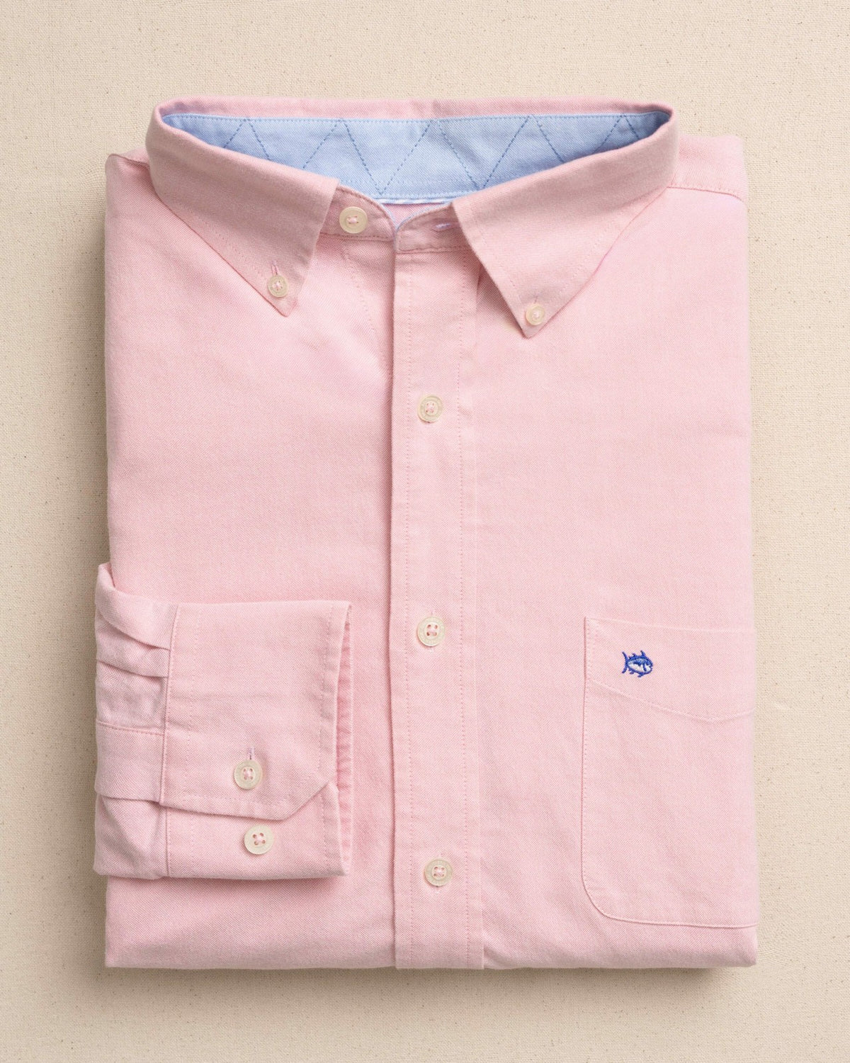 Charleston Oxford Solid Sport Shirt - Sea Pink | Southern Tide Trending