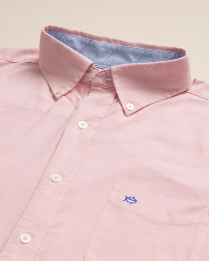 Charleston Oxford Solid Sport Shirt - Sea Pink | Southern Tide Trending