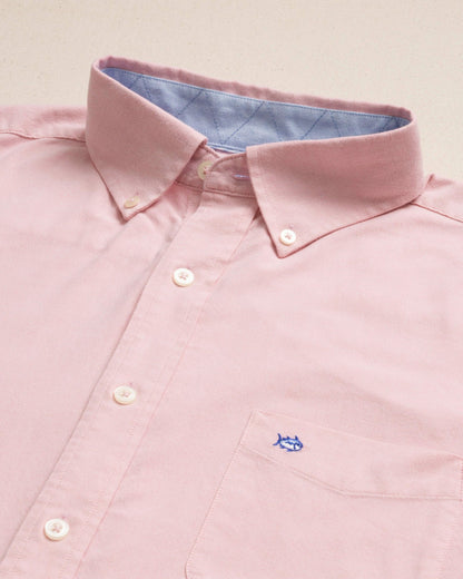 Charleston Oxford Solid Sport Shirt - Sea Pink | Southern Tide Trending