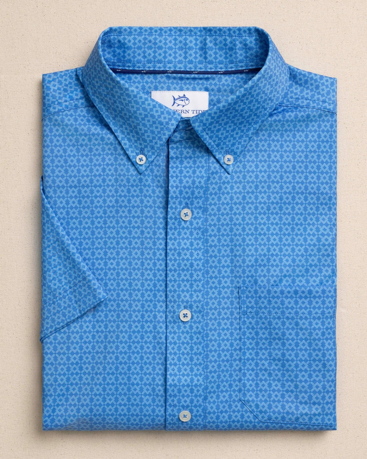 Seaside Geo Short Sleeve Sport Shirt | Southern Tide Smart Buy