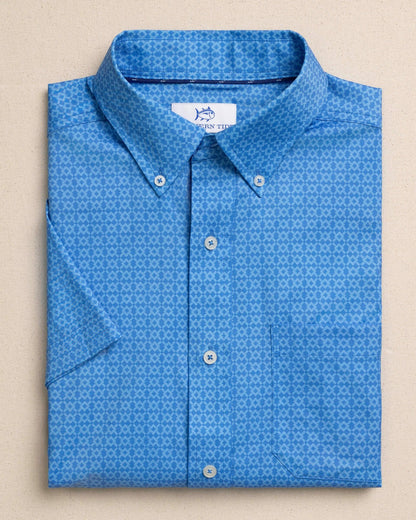 Seaside Geo Short Sleeve Sport Shirt | Southern Tide Smart Buy