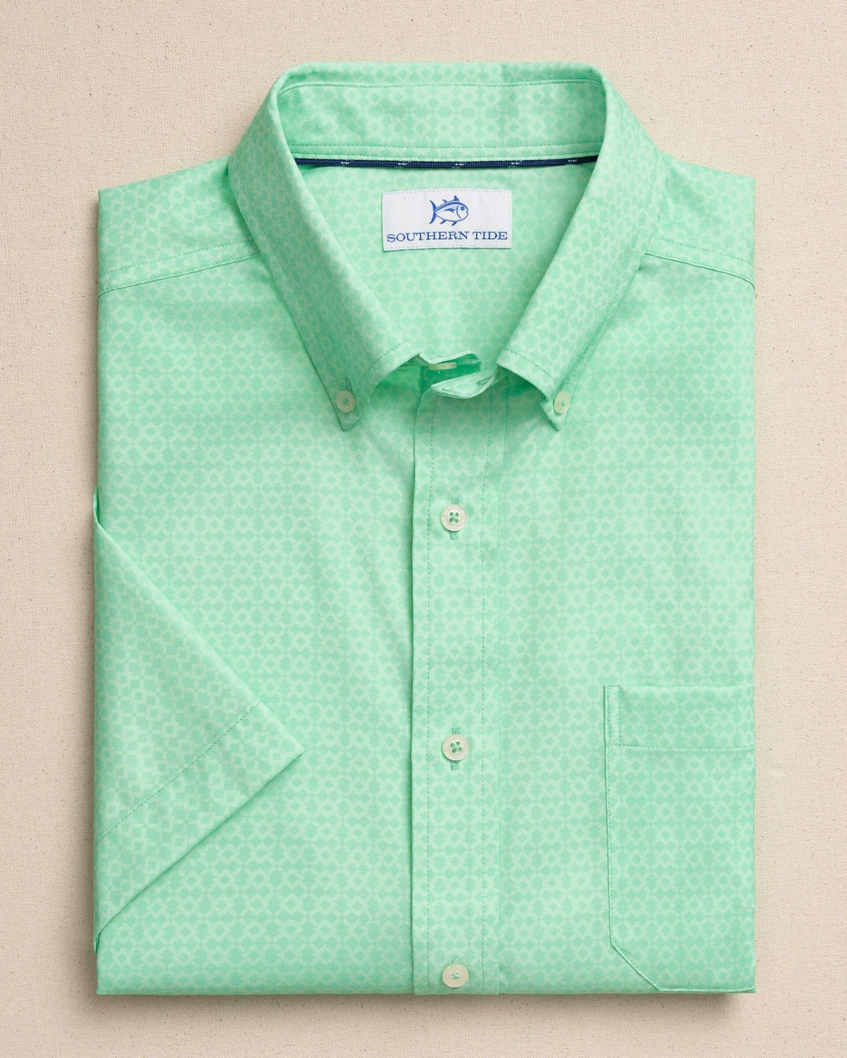Seaside Geo Short Sleeve Sport Shirt | Southern Tide Smart Buy