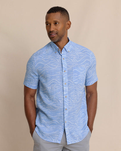 Rolling Waves Short Sleeve Sport Shirt | Southern Tide Customer Favorite