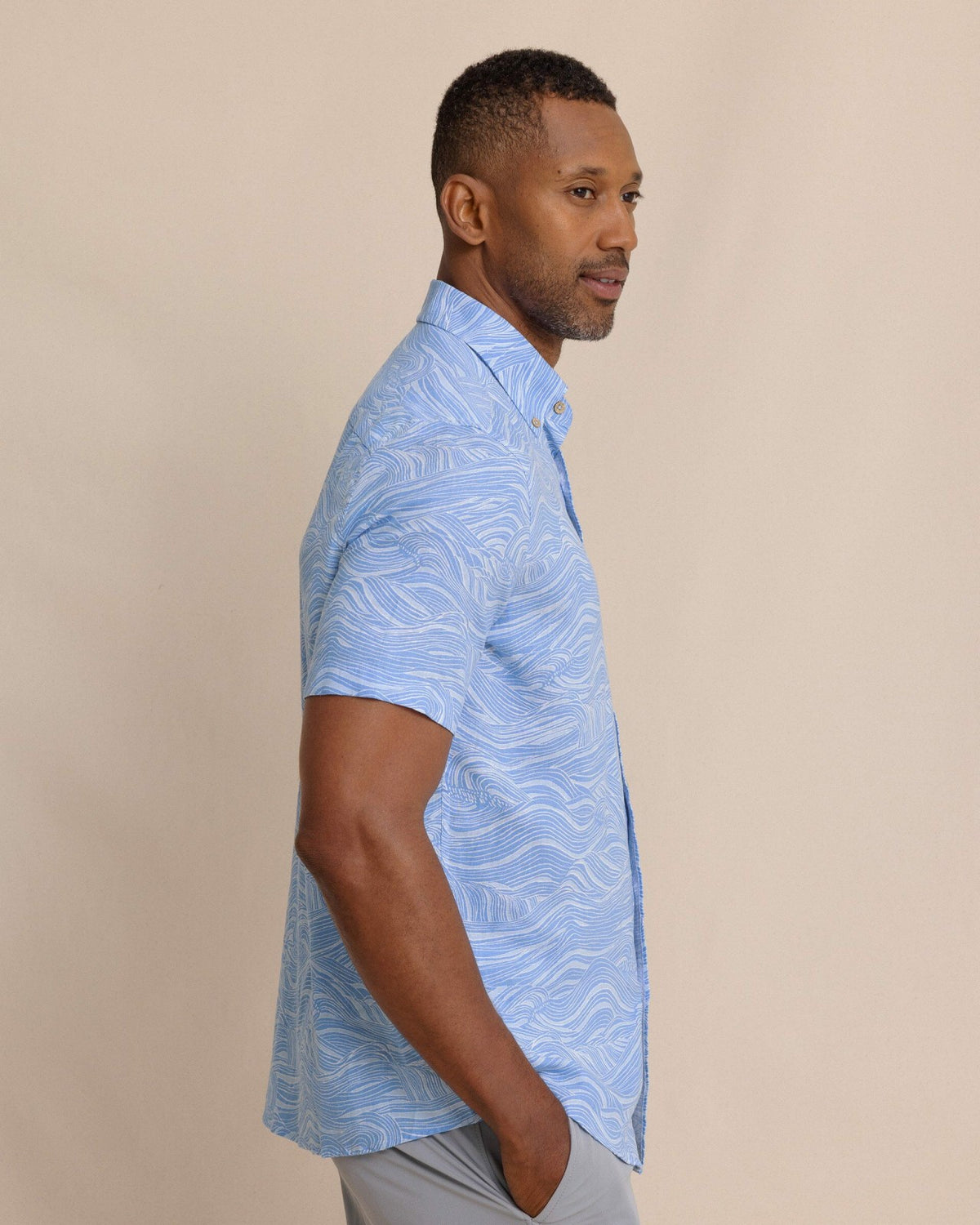 Rolling Waves Short Sleeve Sport Shirt | Southern Tide Customer Favorite