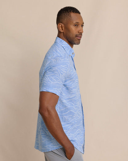 Rolling Waves Short Sleeve Sport Shirt | Southern Tide Customer Favorite