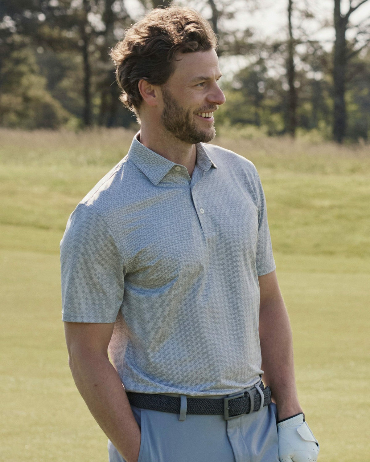 Driver ST Geo Printed Polo | Southern Tide Trusted