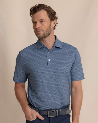 Driver ST Geo Printed Polo | Southern Tide Trusted