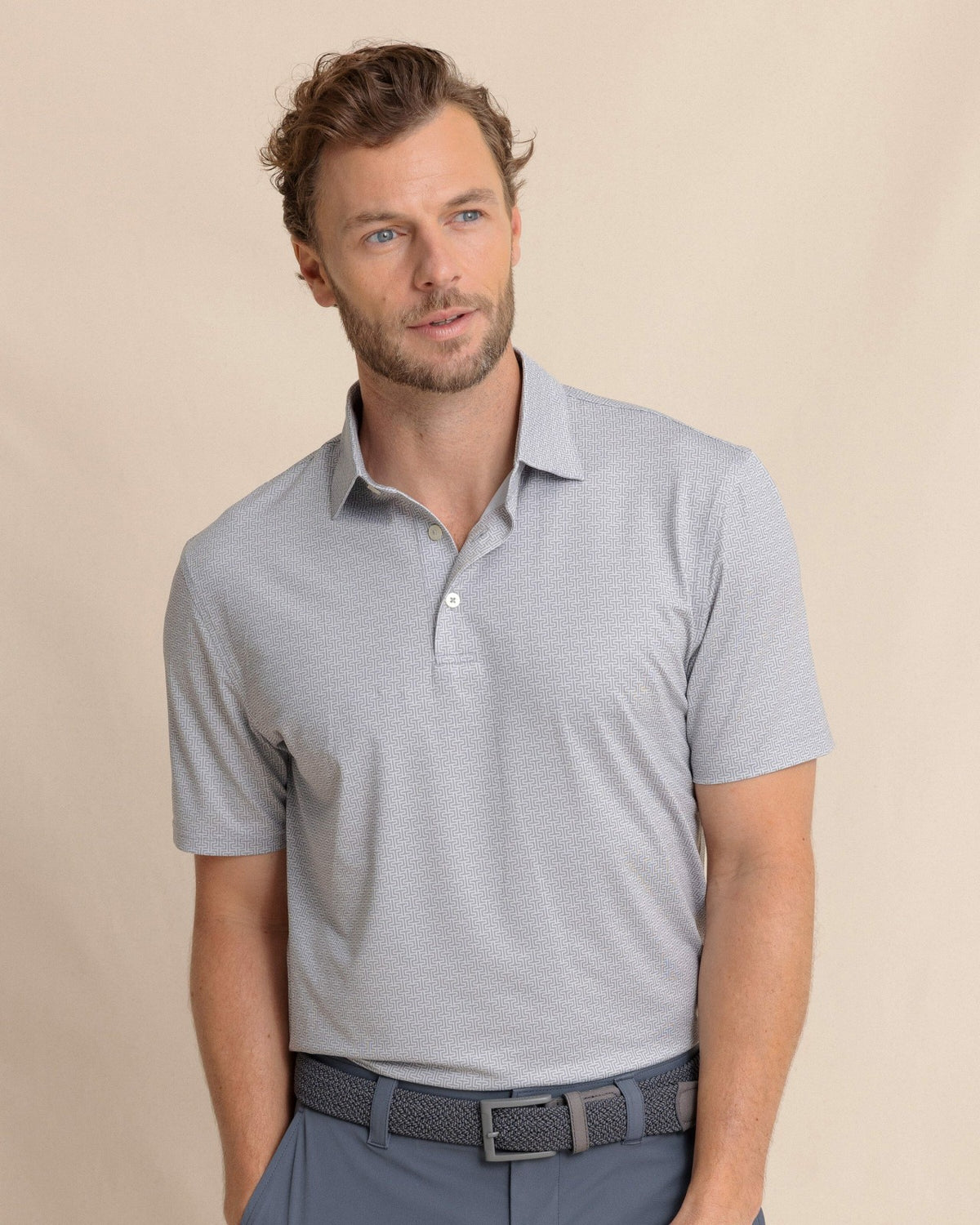 Driver ST Geo Printed Polo | Southern Tide Trusted