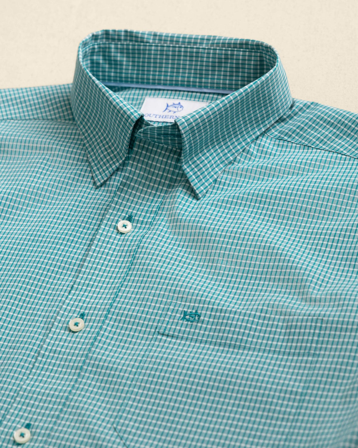 Crofton Plaid Charleston Sport Shirt - Spruce | Southern Tide Essential