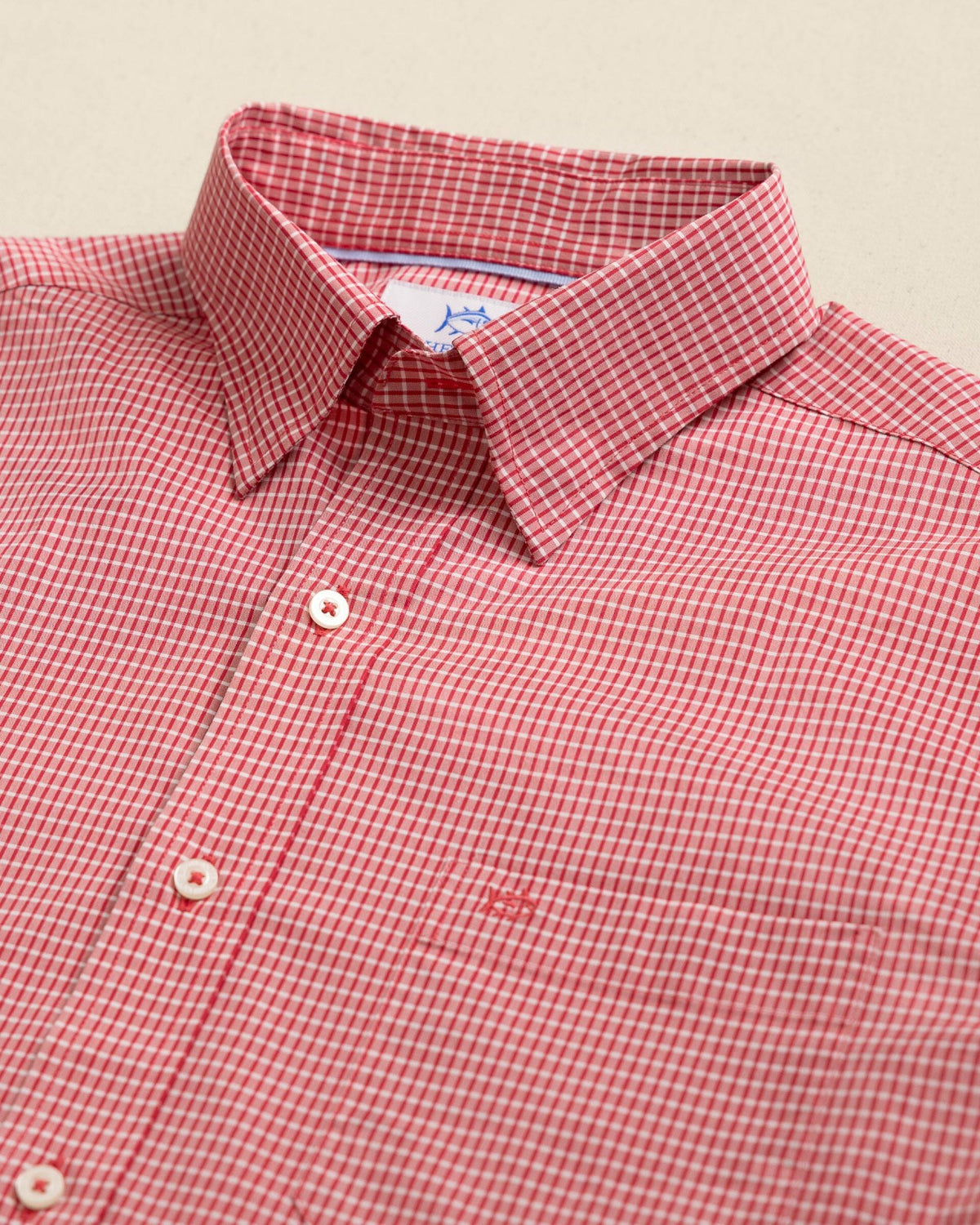 Crofton Plaid Charleston Sport Shirt - Red | Southern Tide Sale
