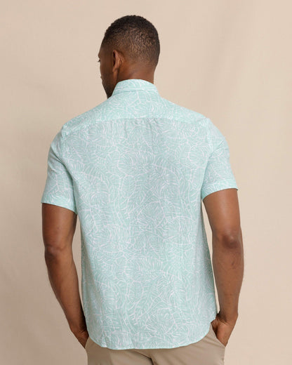 Beach Palms Linen Rayon Short Sleeve Sport Shirt | Southern Tide Sale