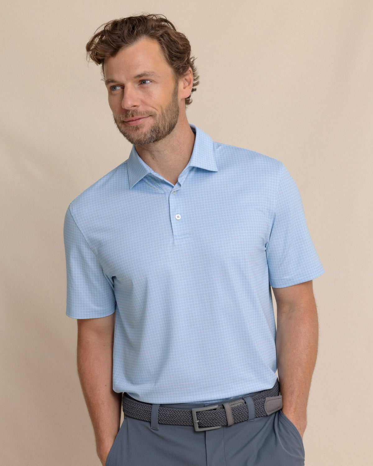 Driver Spring Geo Printed Polo | Southern Tide Everyday