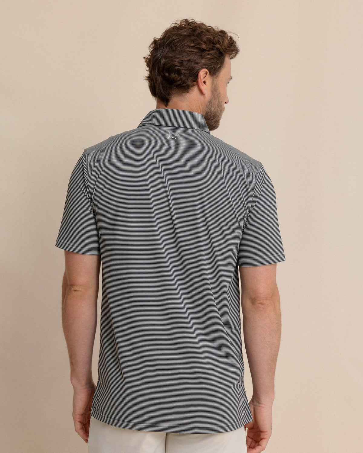 brrr°®-eeze Meadowbrook Stripe Polo - Steel | Southern Tide Best Seller