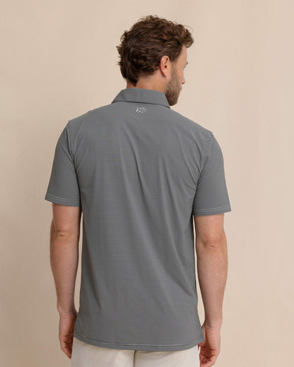 brrr°®-eeze Meadowbrook Stripe Polo - Steel | Southern Tide Best Seller