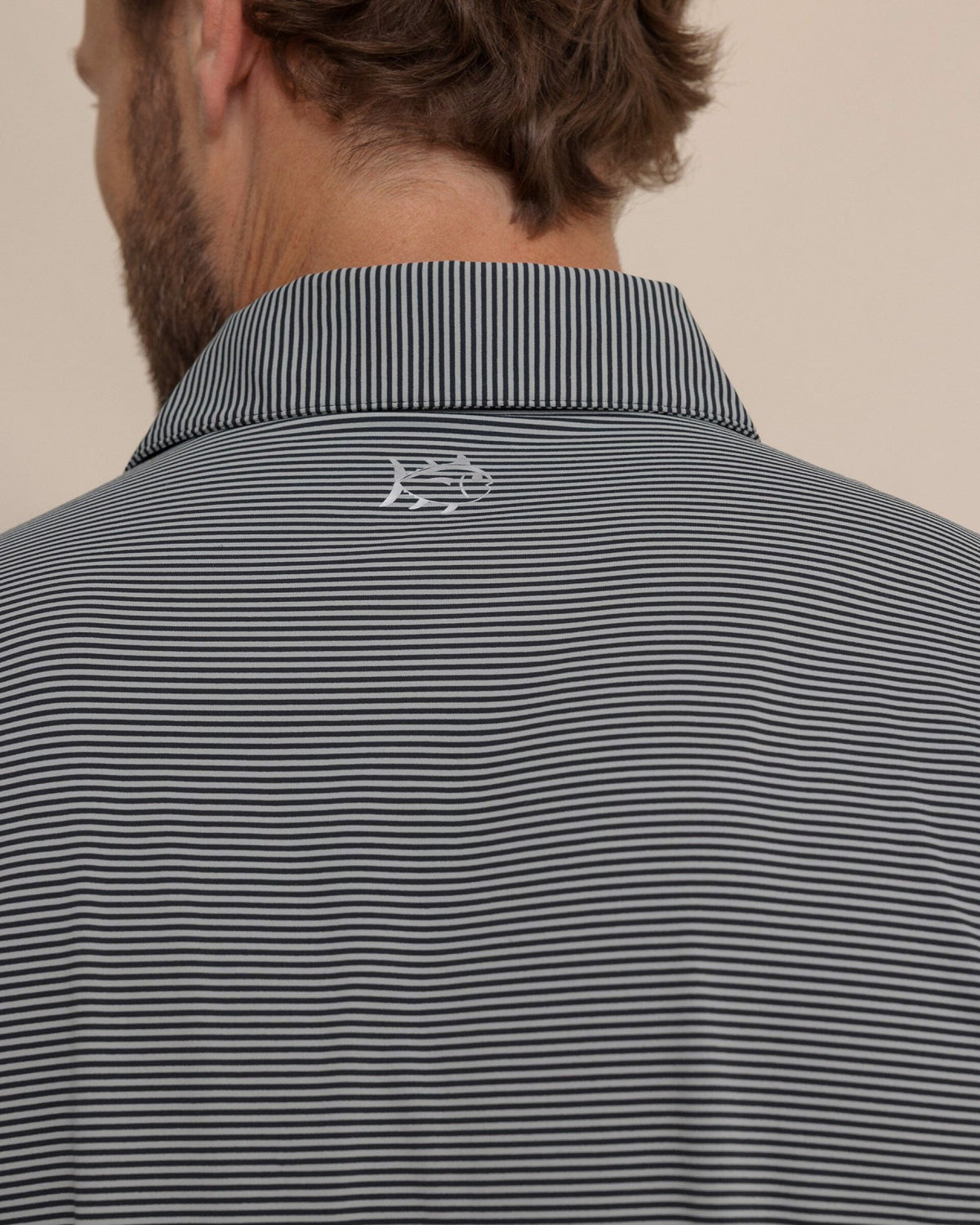 brrr°®-eeze Meadowbrook Stripe Polo - Steel | Southern Tide Best Seller